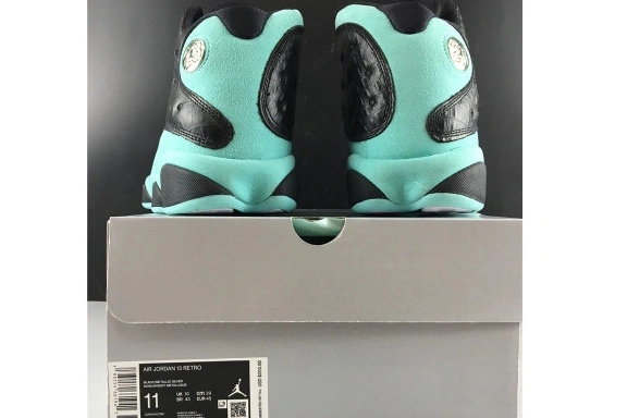 BLACK AllSeason 414571-030 ISLAND JORDAN 414571-030 RETRO 13 714 AIR GREEN 0608